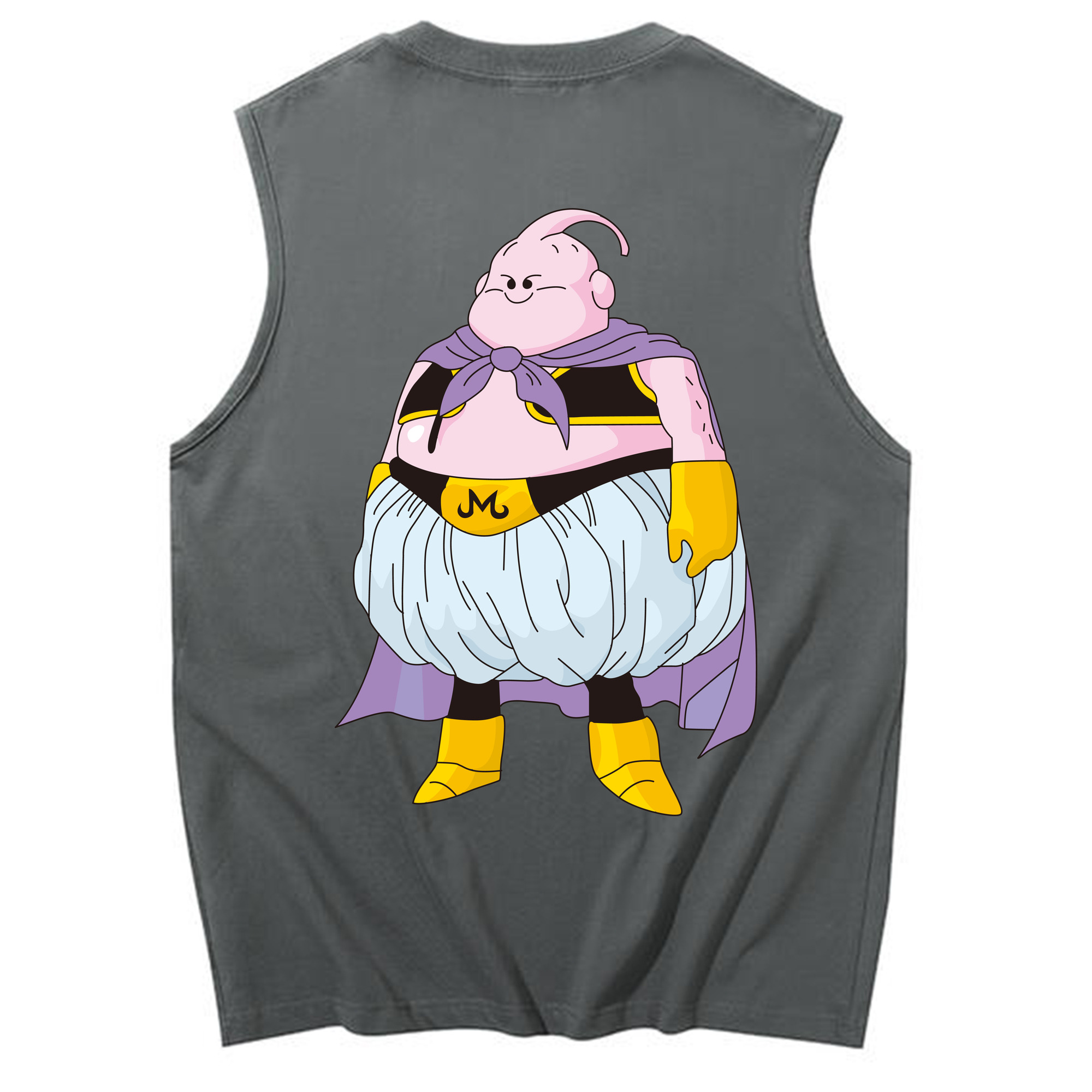 （画像用） ドラゴンボール 魔人ブウ DRAGON BALL Majin Buu コットン100％タンクトップ（背面プリント）